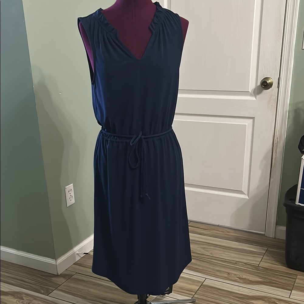 Banana Republic Navy Midi Dress